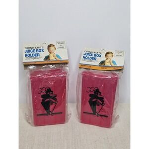 Vintage Drink- Mate 2 Juice Box Holders
